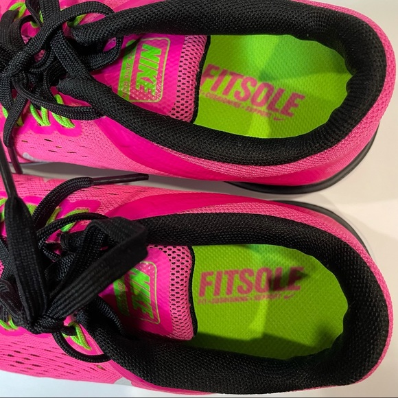 Mint condition NIKE hot pink fitsole flex 2016 run running sneakers size 5 - Picture 4 of 4